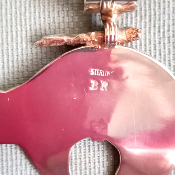 NATIVE AMERICAN STERLING SILVER TOTEM BEAR - Picture 5 of 8